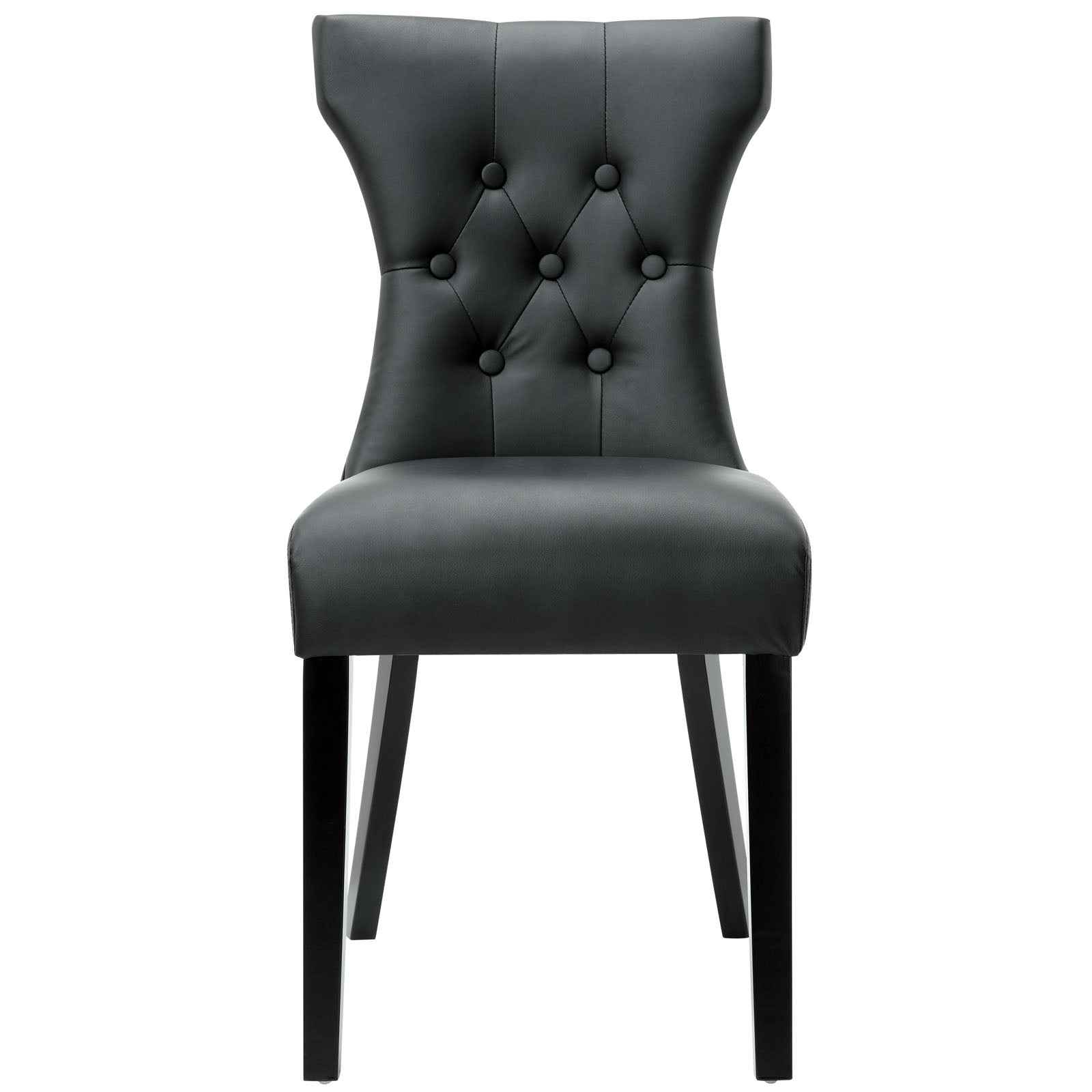 Grey vinyl dining discount chairs