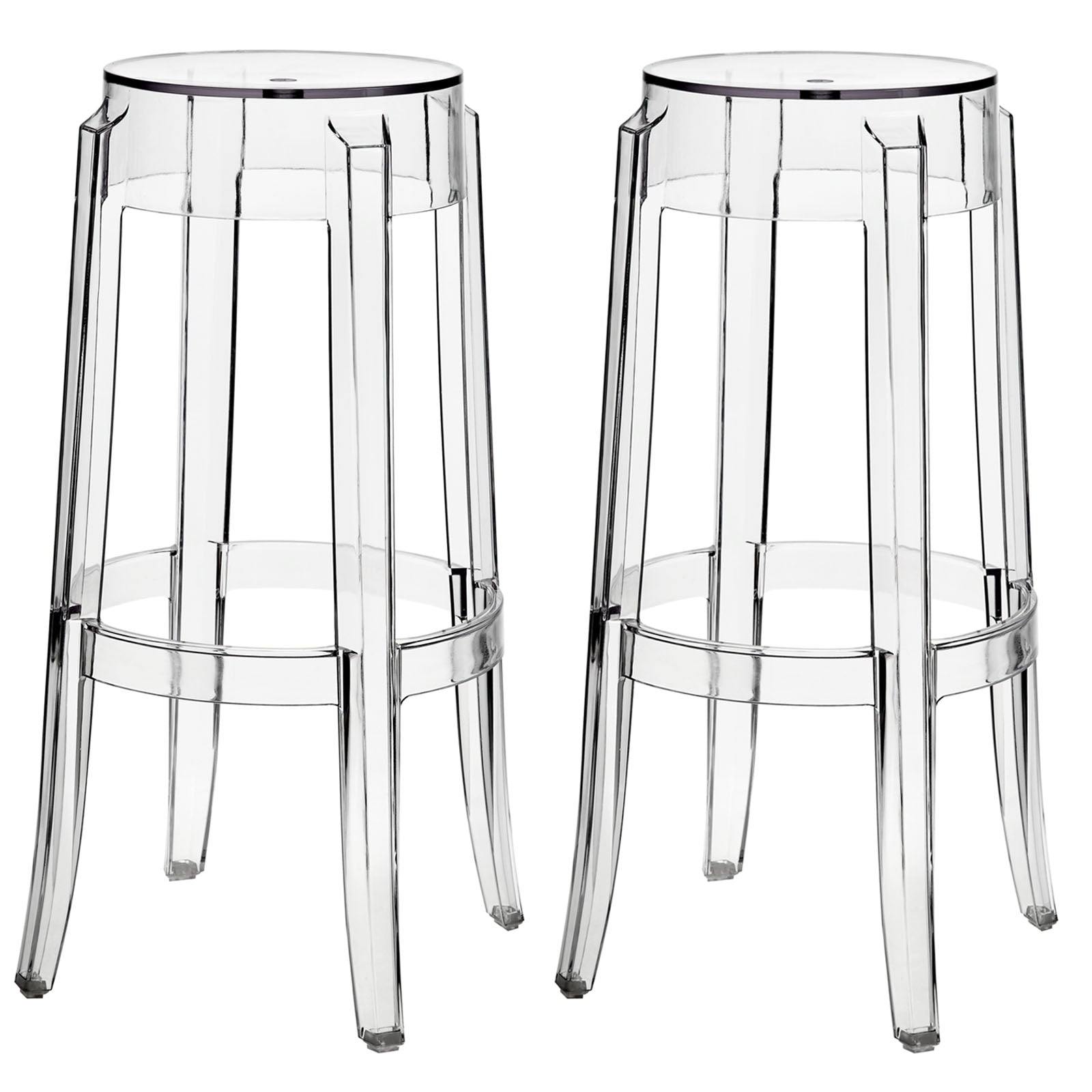 Clear counter height online bar stools