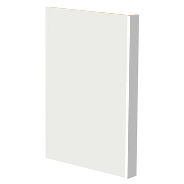 End Panel Faced with 3 Inch stile - 3 Inch W x 34-1/5 H Inch x 24 Inch D - Dwhite Shaker - Kitchen Cabinet