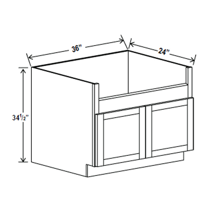 Sink Base Cabinets - Aspen White