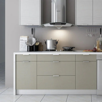 Kitchen Cabinet - Flat Panel Cabinet Sample Door - Classic Fabric Grey