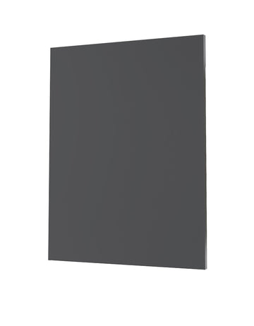 RTA - Glossy Grey - Base End Panels | 0.6"W x 34.5"H x 24"D