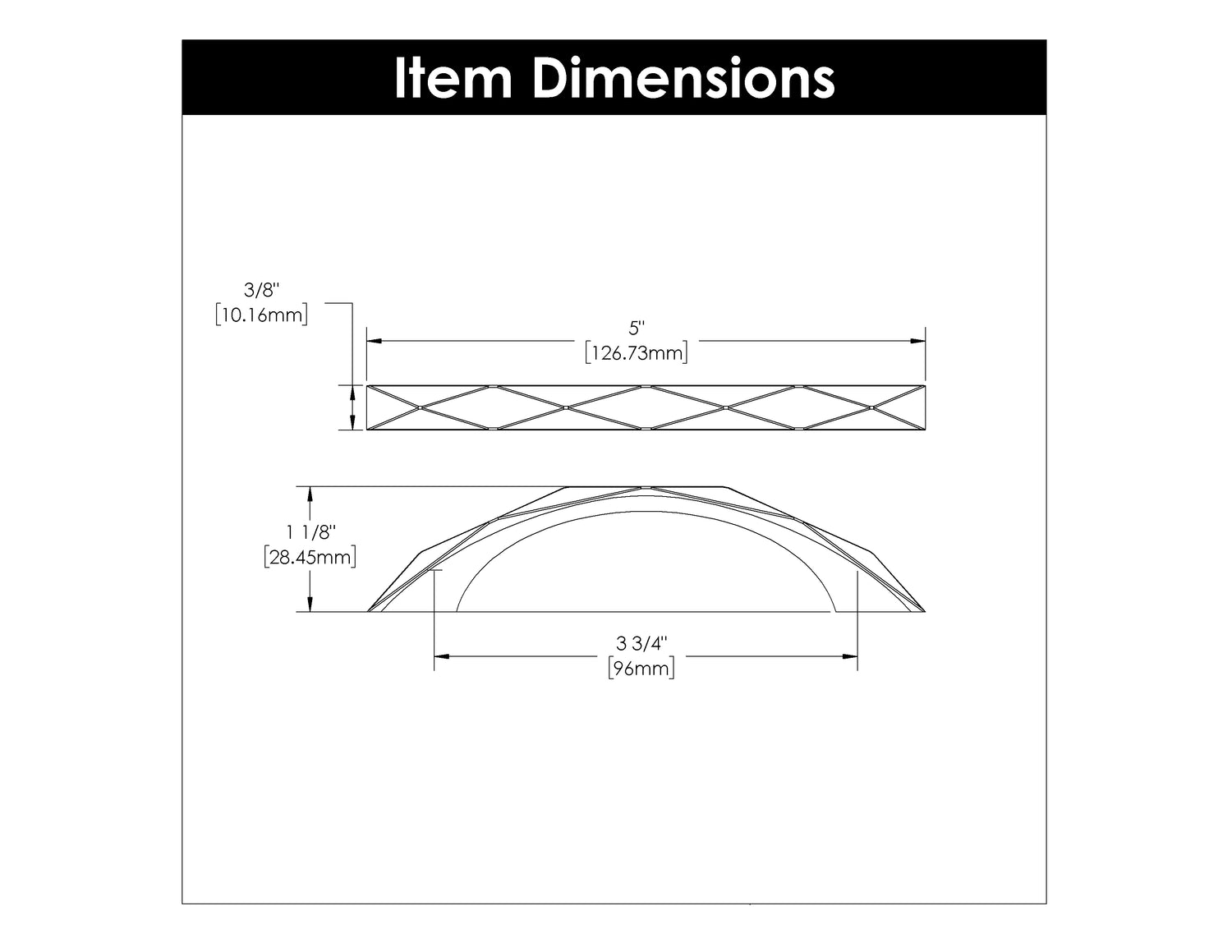 Pulls 3-3/4 Inch (96mm) Center to Center - Hickory Hardware