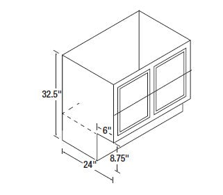 24-Inch Microwave Base Cabinet