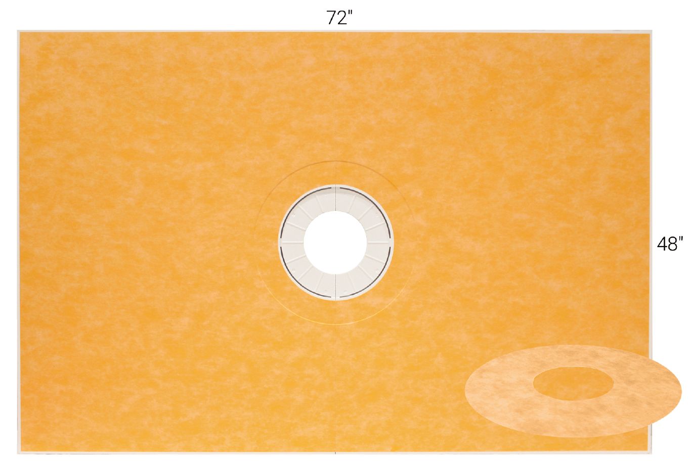 Kerdi-Shower-Tray 48" X 72" Center