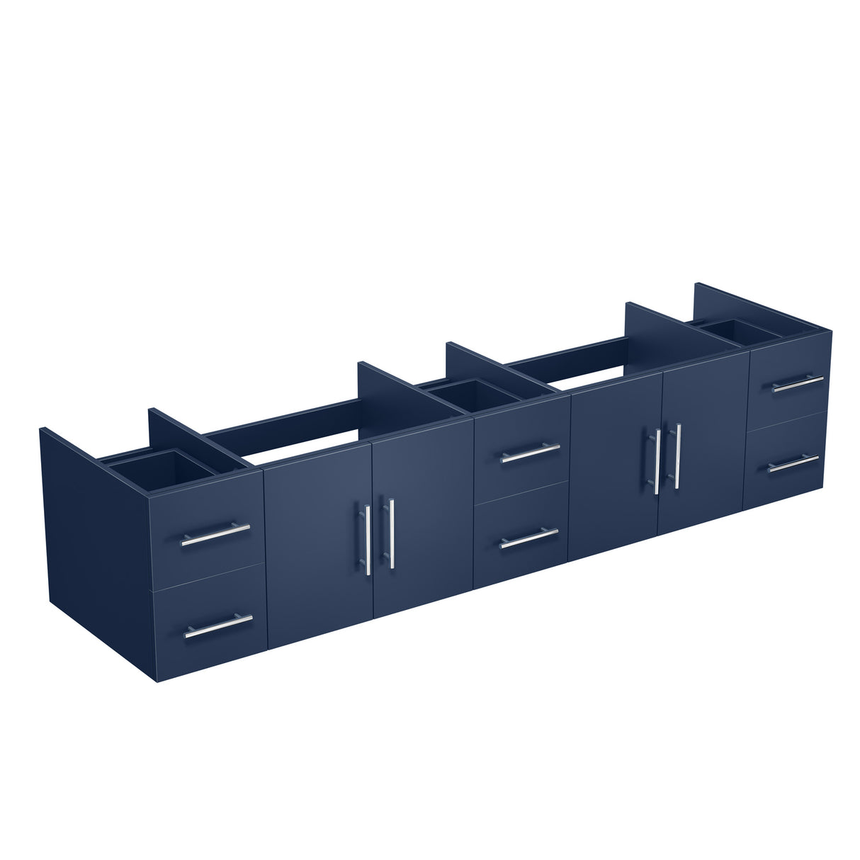 Geneva 84" Navy Blue Vanity Cabinet Only