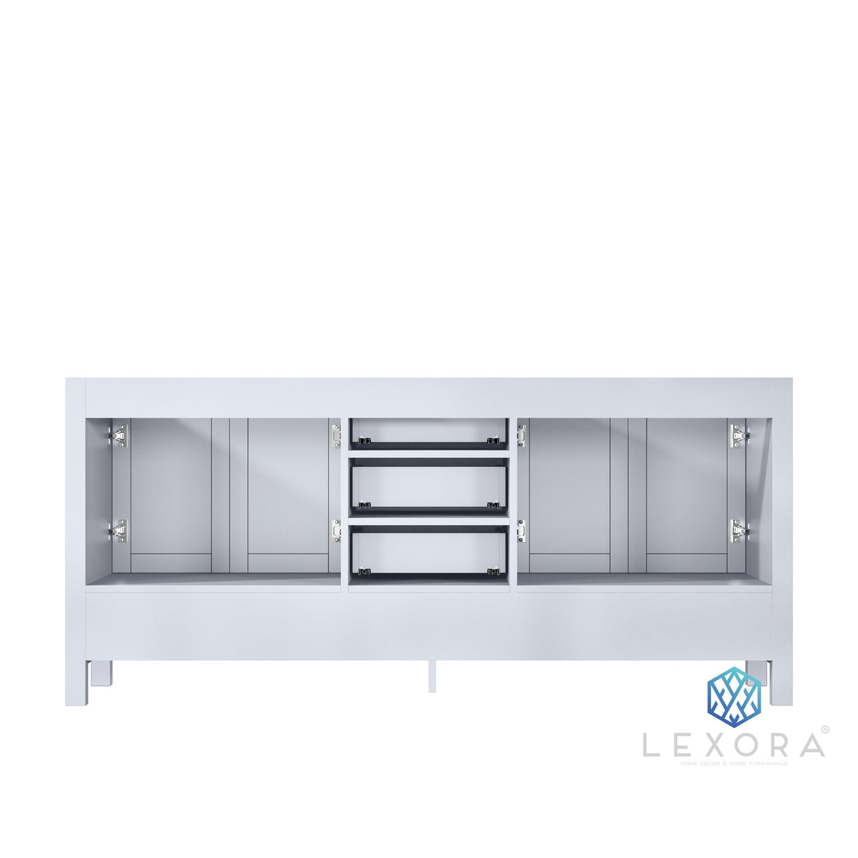 Jacques 72" White Vanity Cabinet Only