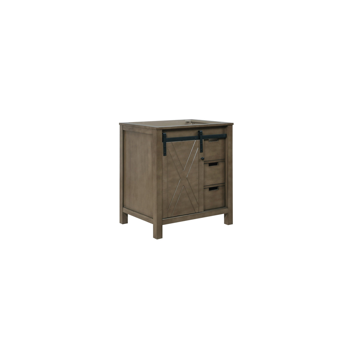 Marsyas 30" Rustic Brown Vanity Cabinet Only