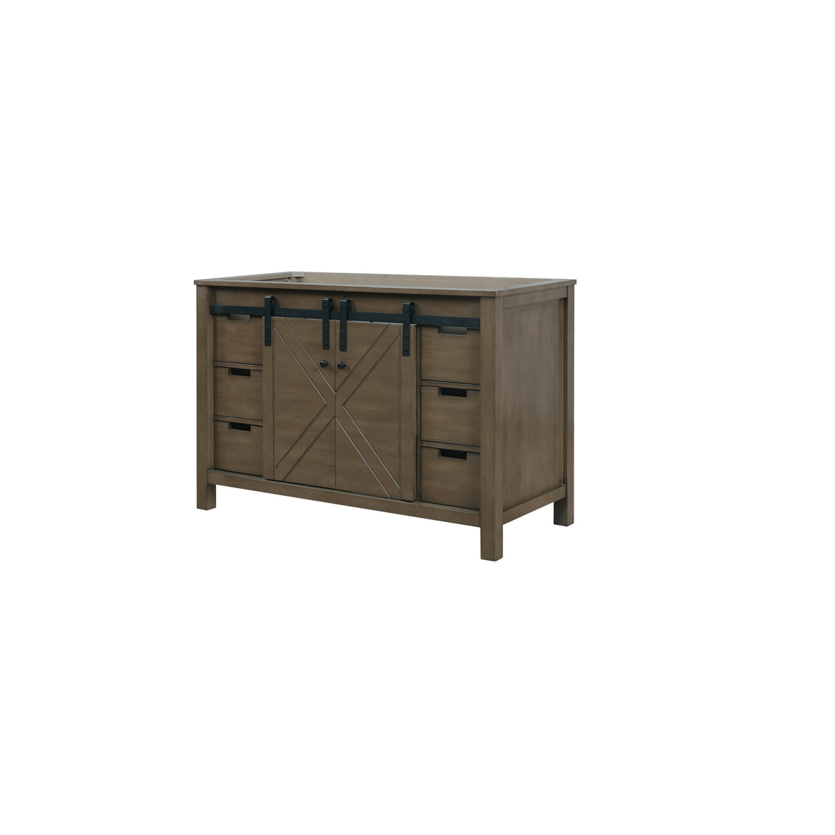 Marsyas 48" Rustic Brown Vanity Cabinet Only