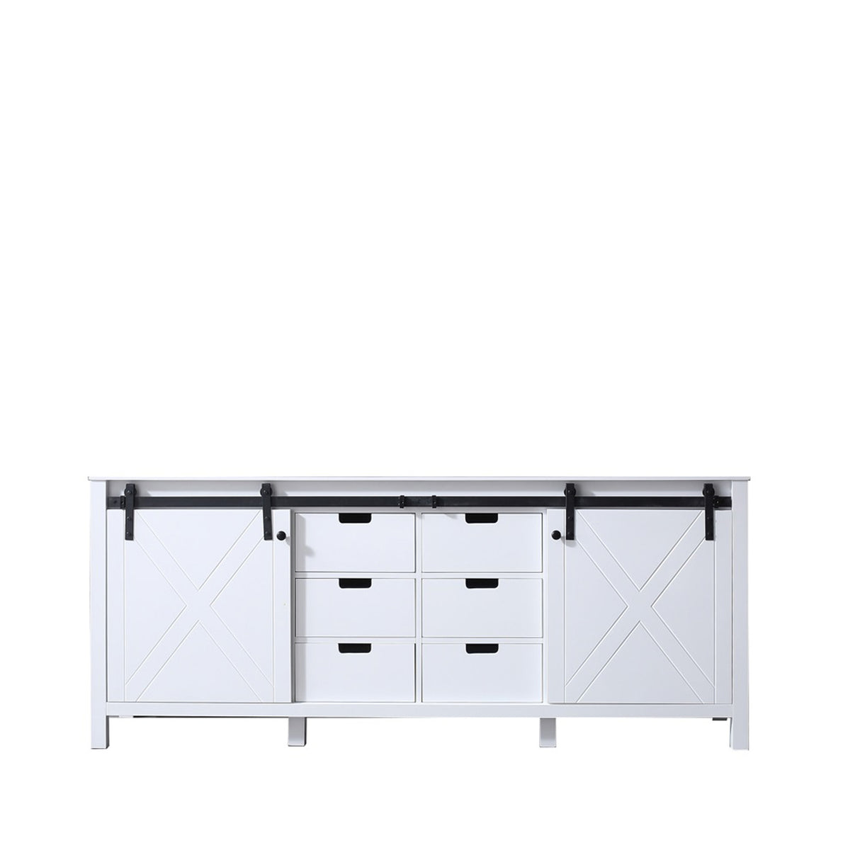 Marsyas 80" White Vanity Cabinet Only