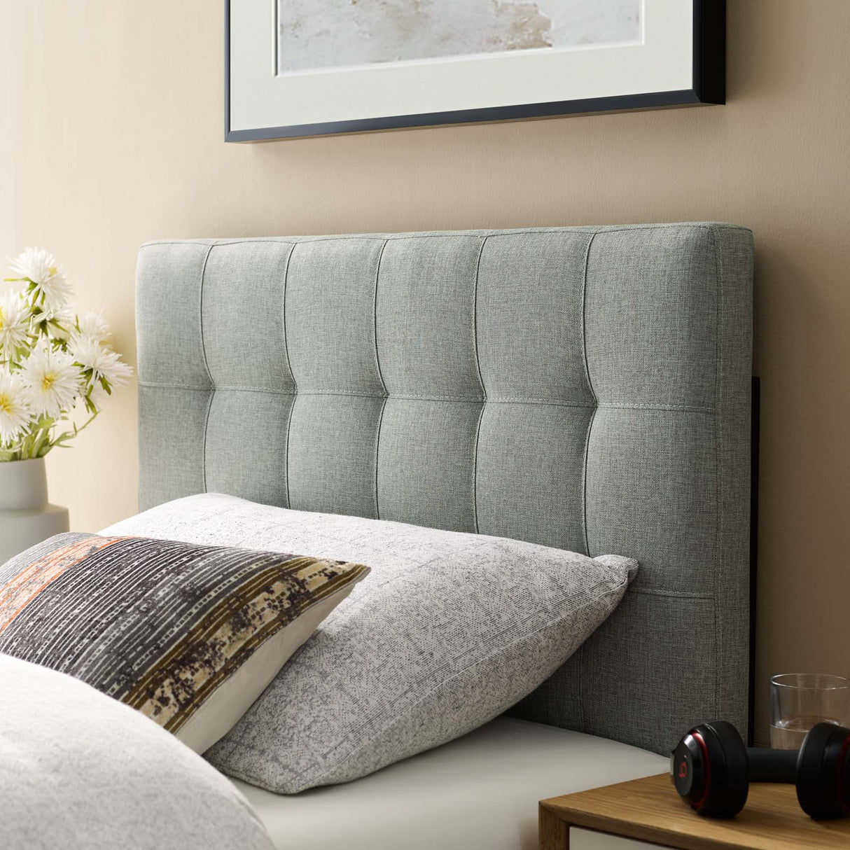 Modern Lily Tufted Performance Headboard - Elevated Style Bed Frame Headboard