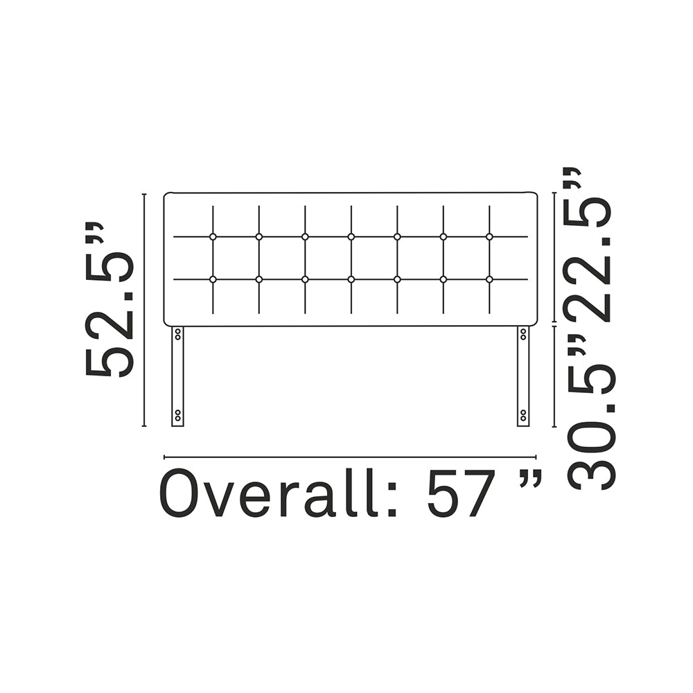 Modern Emily Tufted Performance Headboard - Farmhouse Style Bed Headboard - BUILDMYPLACE