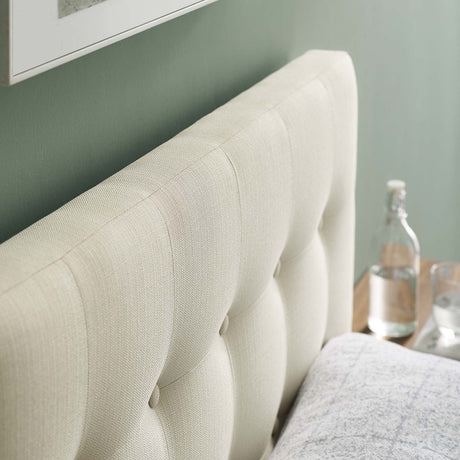 Modern Emily Tufted Performance Headboard - Farmhouse Style Bed Headboard - BUILDMYPLACE