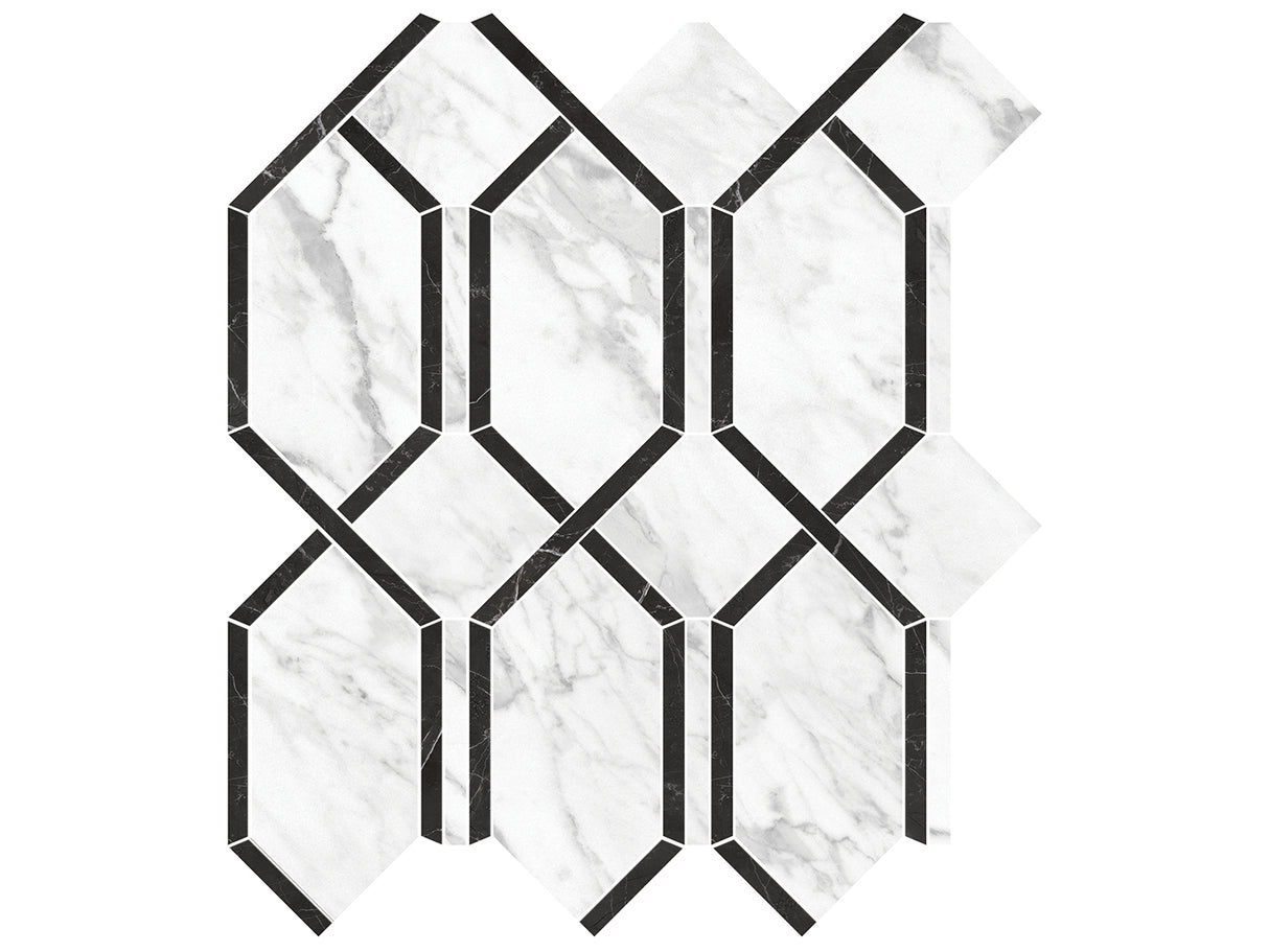 Modella La Marca Polished Glazed Porcelain Mosaic