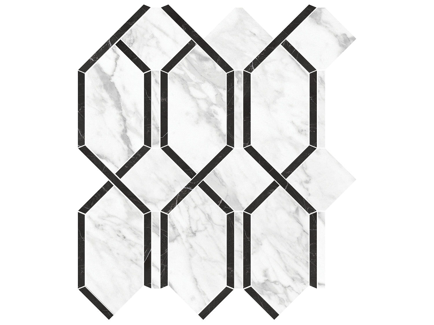 Modella La Marca Polished Glazed Porcelain Mosaic