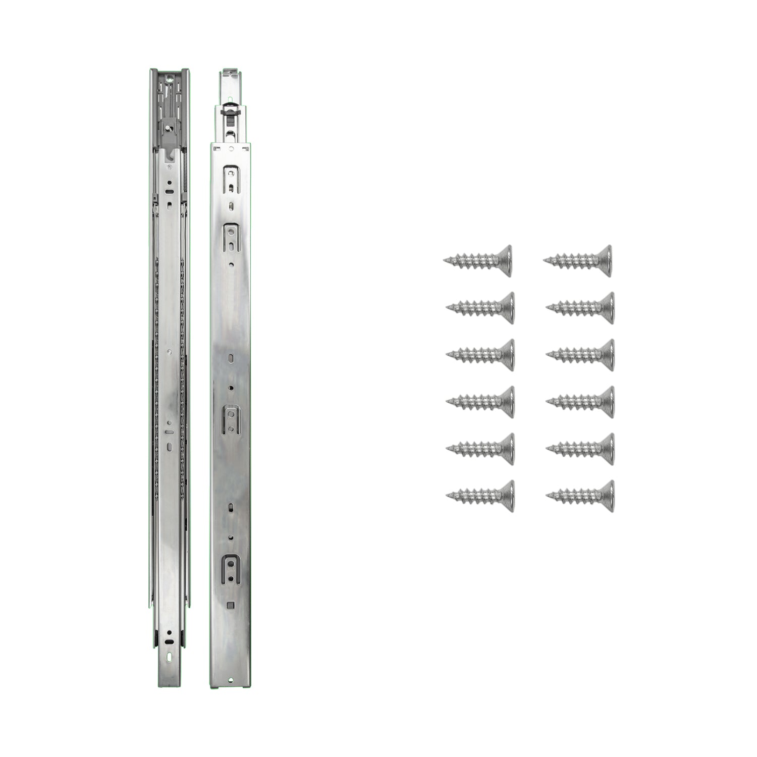 Side Drawer Slides Soft Close Full Extension 12 Inch (2 Pack) - Hickory Hardware