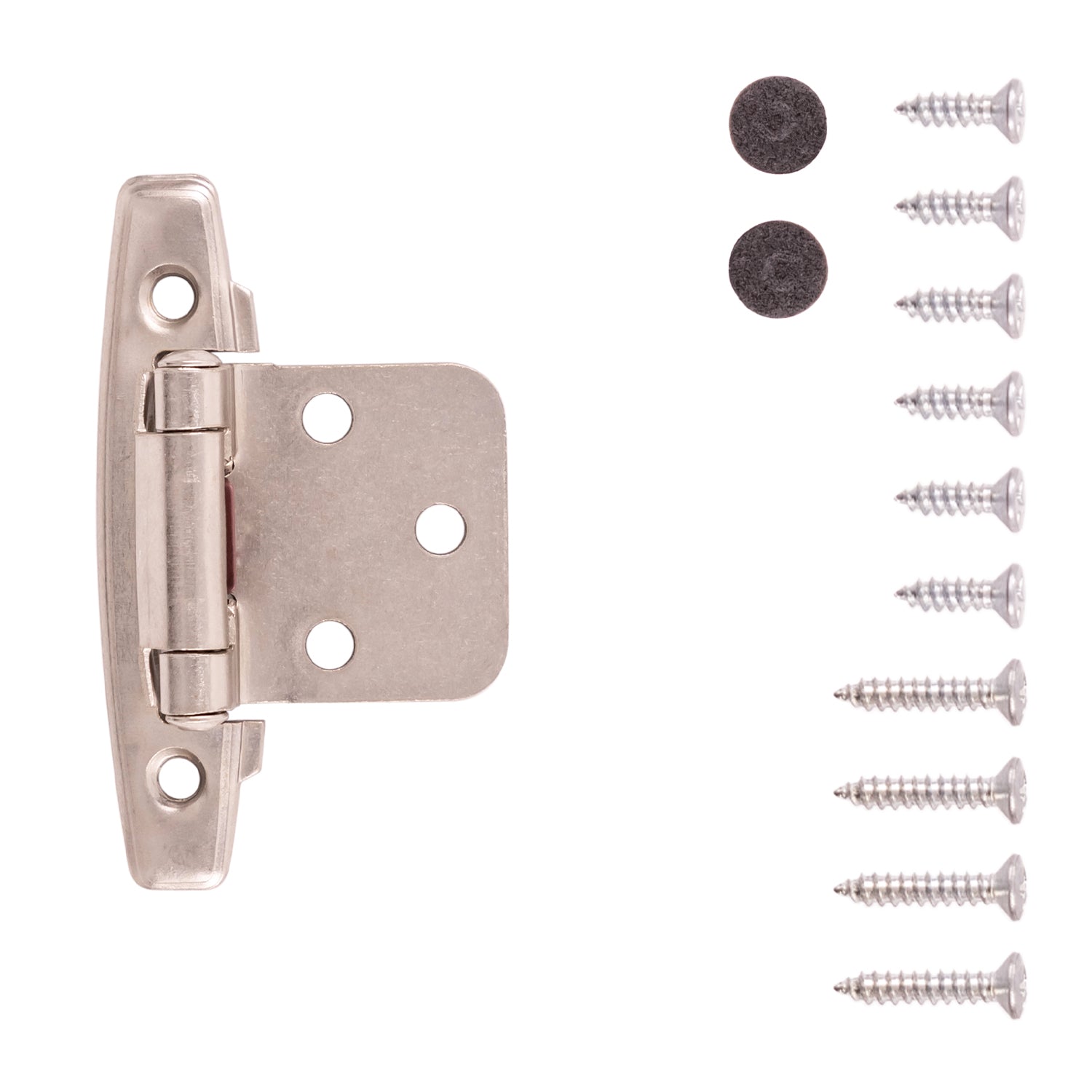 Hinge Flush Surface Face Frame Self-Close (2 Hinges/Per Pack) - Hickory Hardware