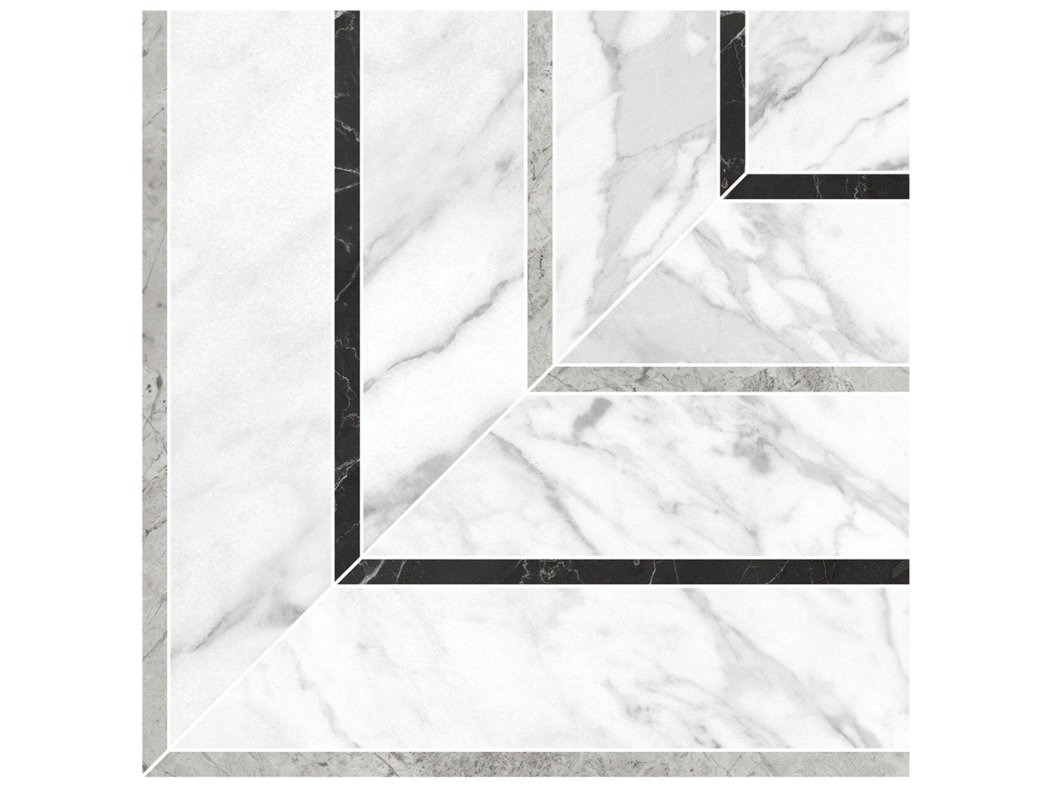 Picco La Marca Statuarietto Honed Glazed Porcelain Mosaic