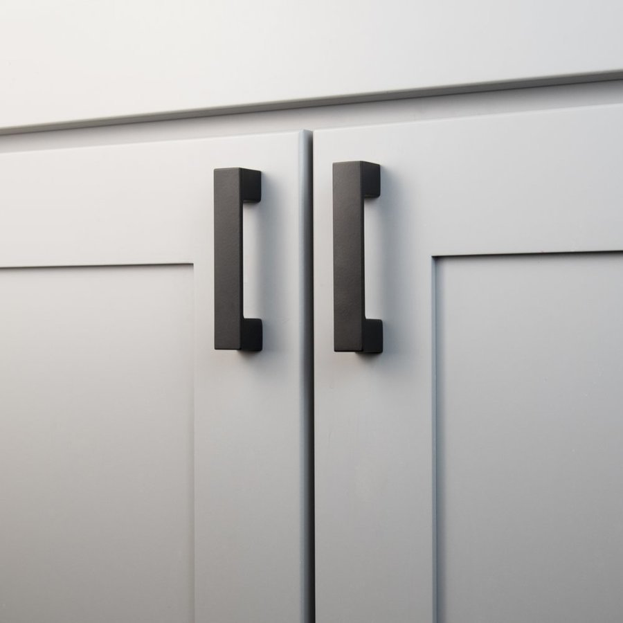 Heritage Designs Collection - SQUARE BAR PULL, 96MM Center to Center, (Pack of 10 Pulls) - Hickory Hardware|R078429