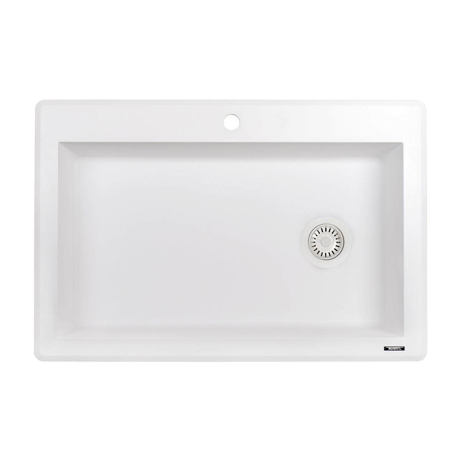 33 x 22 inch Drop-in Topmount Granite Composite Single Bowl Kitchen Sink