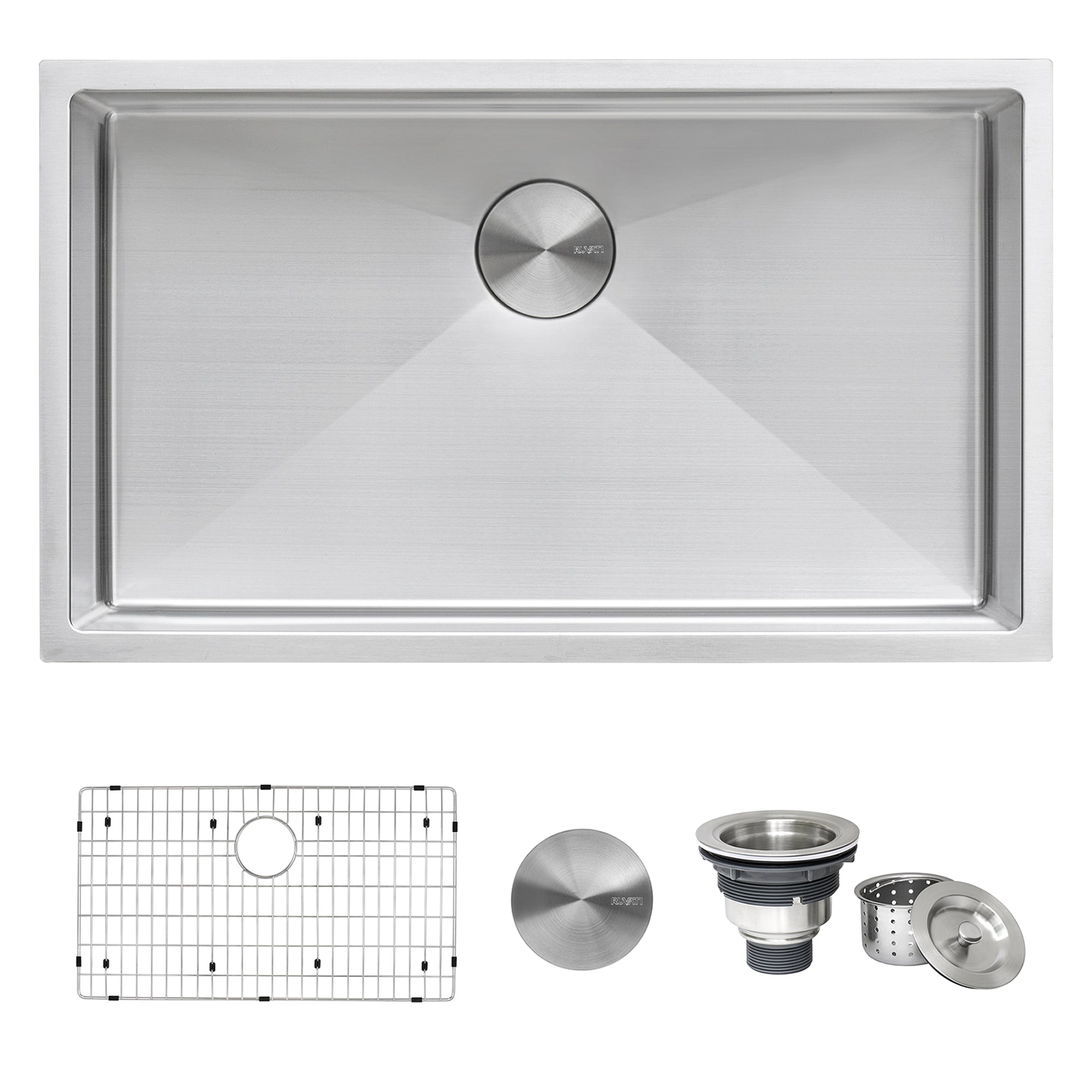 33” Workstation Kitchen Sink Undermount 16 Gauge Stainless Steel