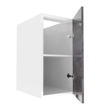 RTA - Rustic Grey - Full Height Single Door Base Cabinets | 15"W x 34.5"H x 24"D