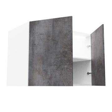 RTA - Rustic Grey - Full Height Double Door Base Cabinets | 42"W x 34.5"H x 24"D