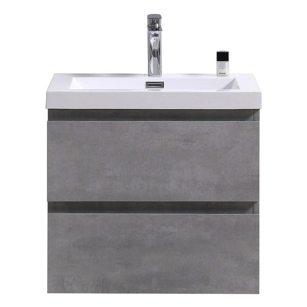 Brooklyn Floating / Wall Mounted Bathroom Vanity With Acrylic Sink