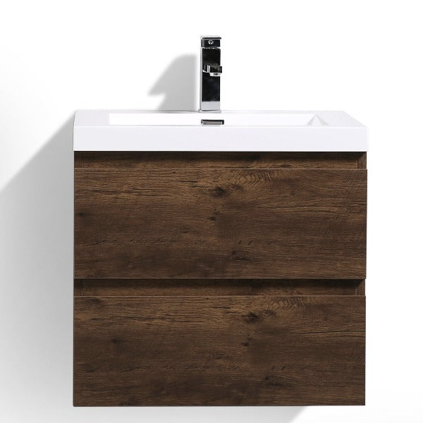 Brooklyn Floating / Wall Mounted Bathroom Vanity With Acrylic Sink
