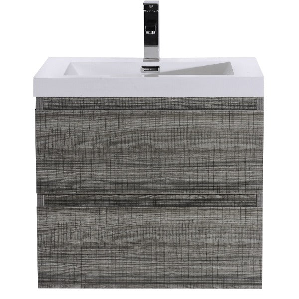 Brooklyn Floating / Wall Mounted Bathroom Vanity With Acrylic Sink