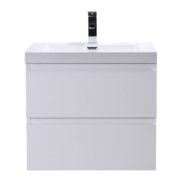 Brooklyn Floating / Wall Mounted Bathroom Vanity With Acrylic Sink