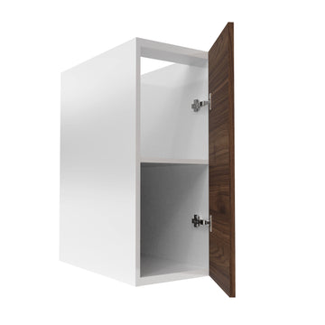 RTA - Walnut - Full Height Single Door Base Cabinets | 12"W x 34.5"H x 24"D