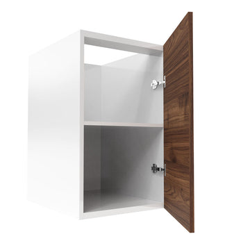 RTA - Walnut - Full Height Single Door Base Cabinets | 18