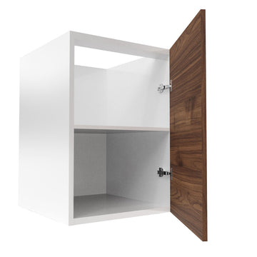 RTA - Walnut - Full Height Single Door Base Cabinets | 24"W x 34.5"H x 24"D