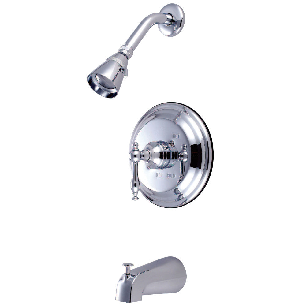 Milano Tub And Shower Faucet In Metal Lever Handle