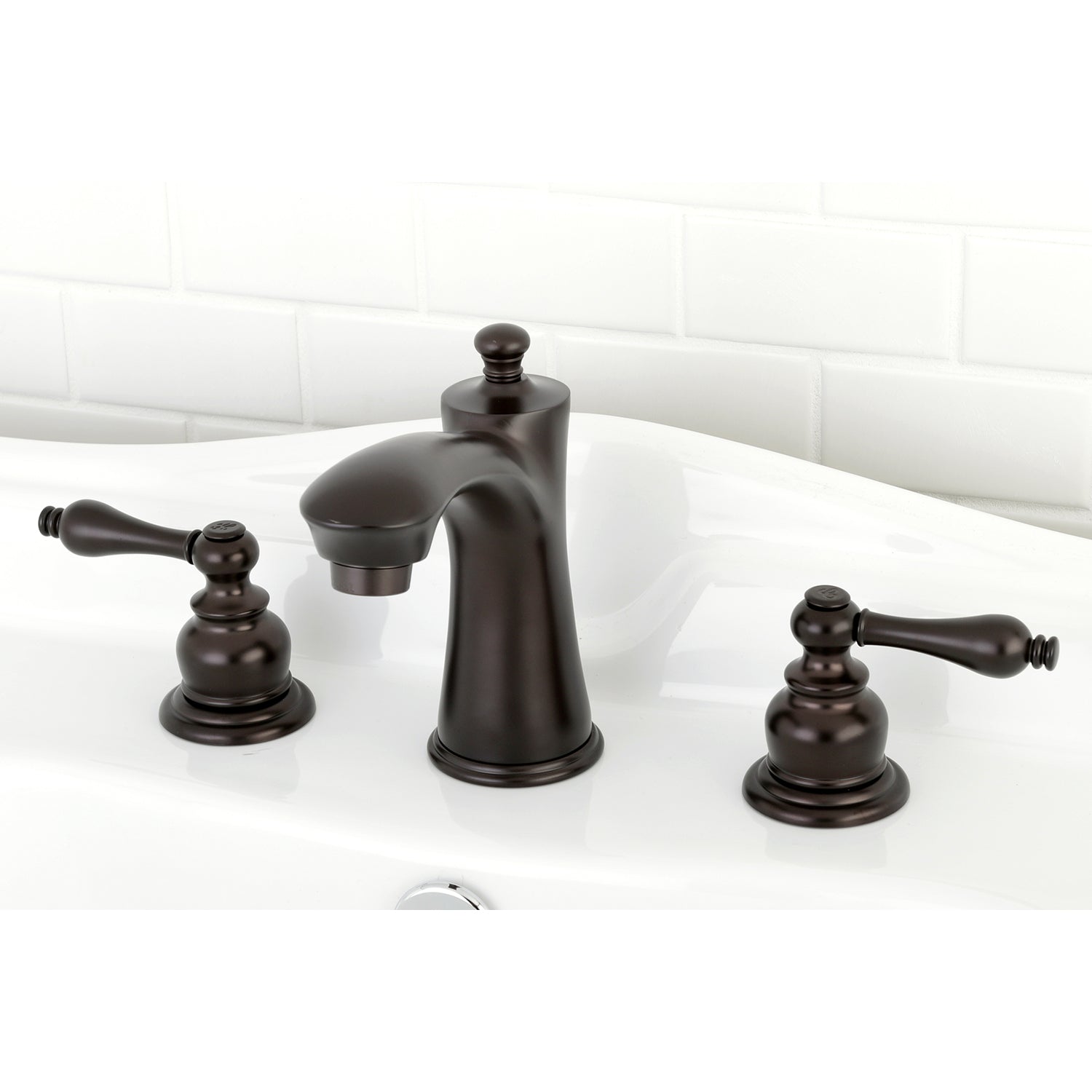 Victorian 8" Widespread Bathroom Faucet In 5.3" Spout Height