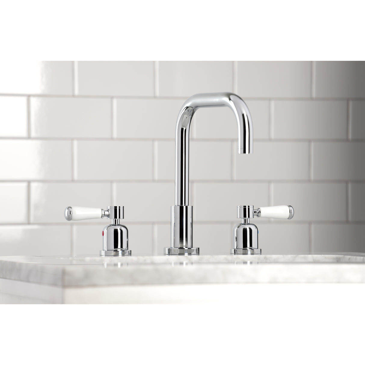 Paris Widespread Bathroom Faucet with Brass Pop-Up