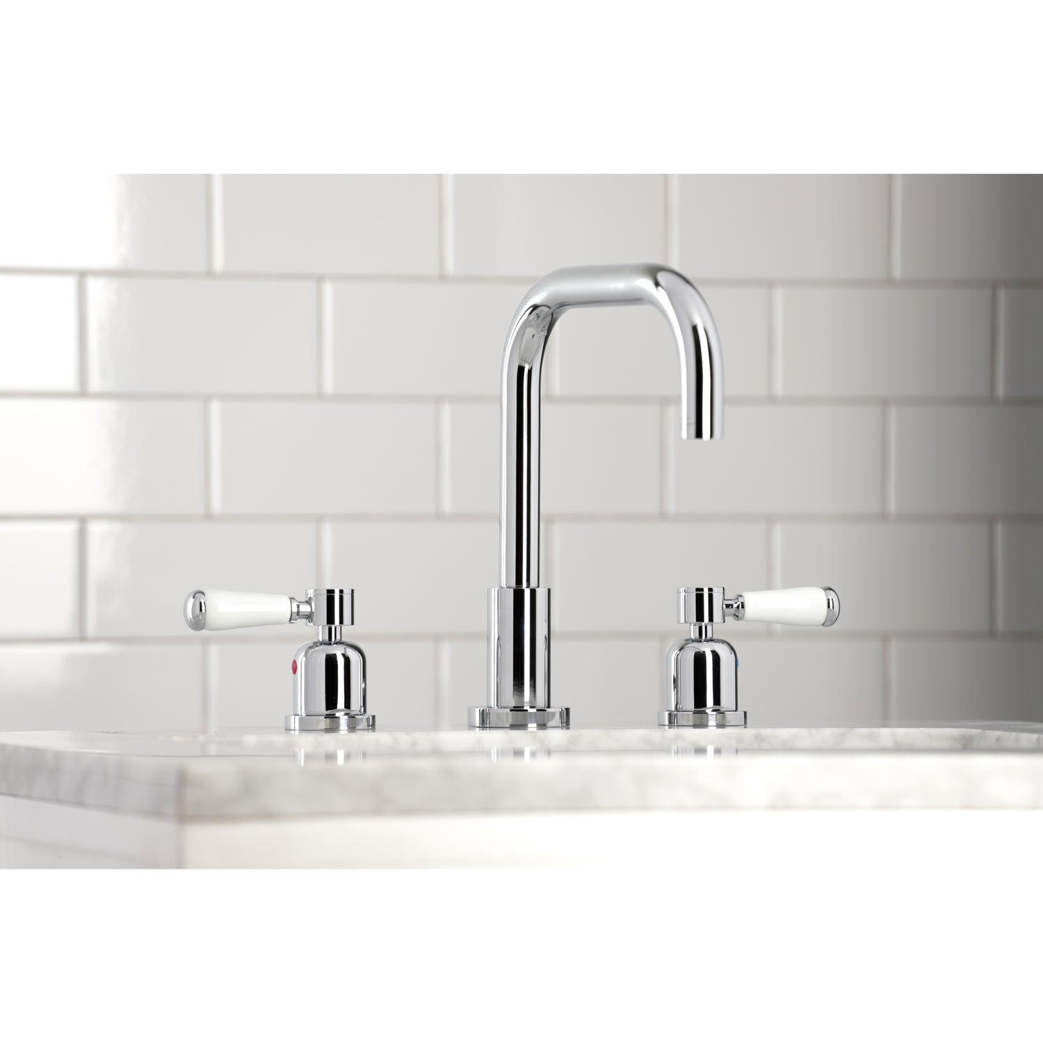 Paris Widespread Bathroom Faucet with Brass Pop-Up