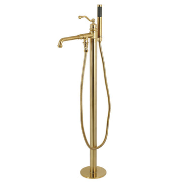 English Country Freestanding Tub Faucet With Hand Shower In 10