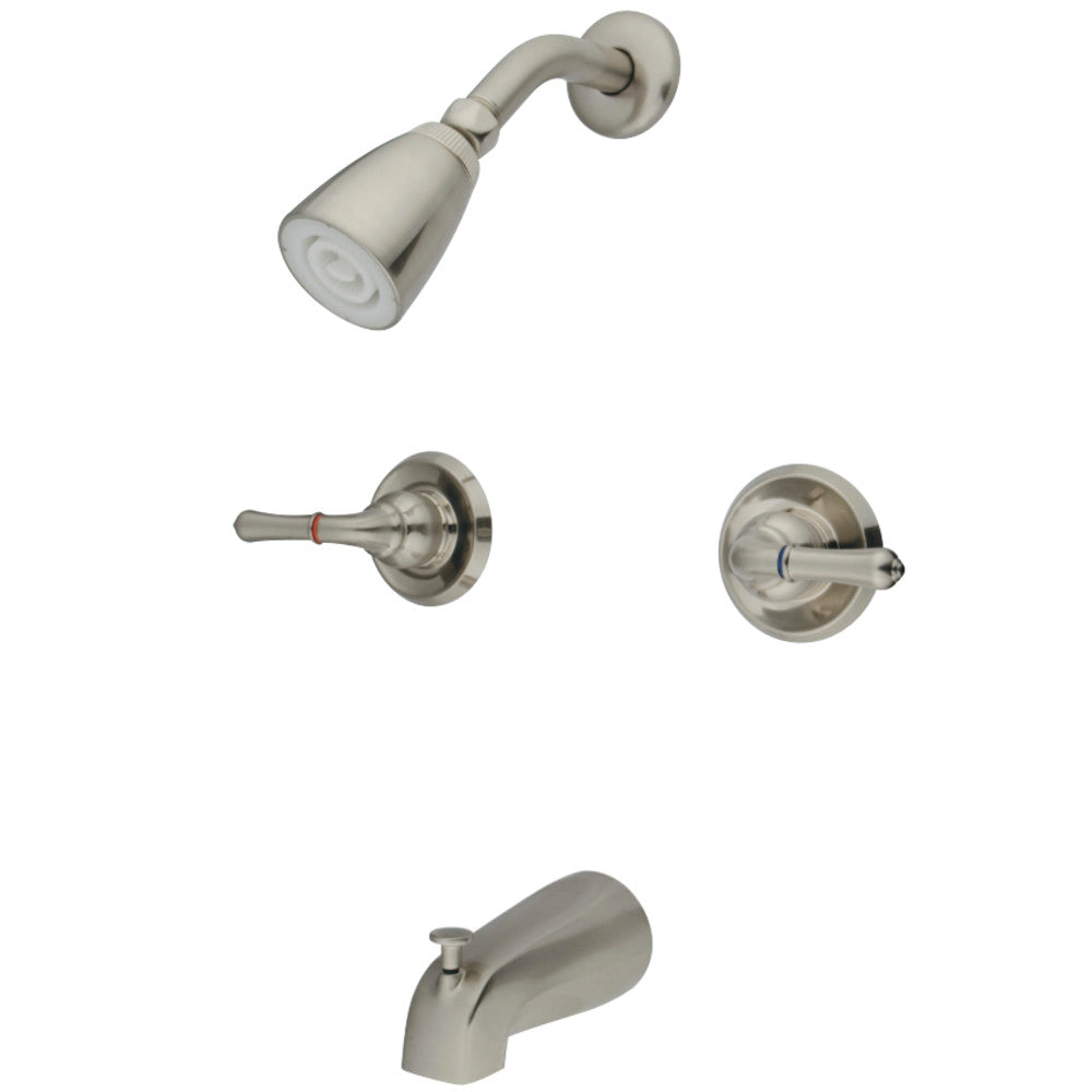 Water Saving Magellan Two Handle Tub & Shower Faucet With Water Savings Showerhead