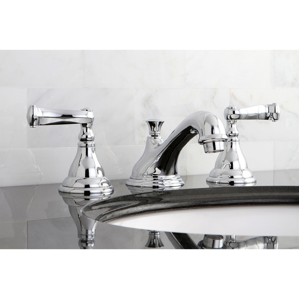 Royale Widespread Bathroom Faucet, 8 Inch