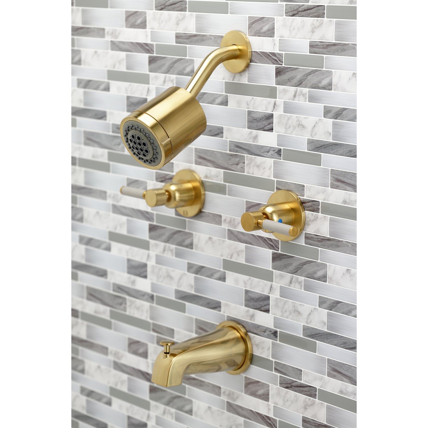 Kaiser Two Handle Tub And Shower Faucet