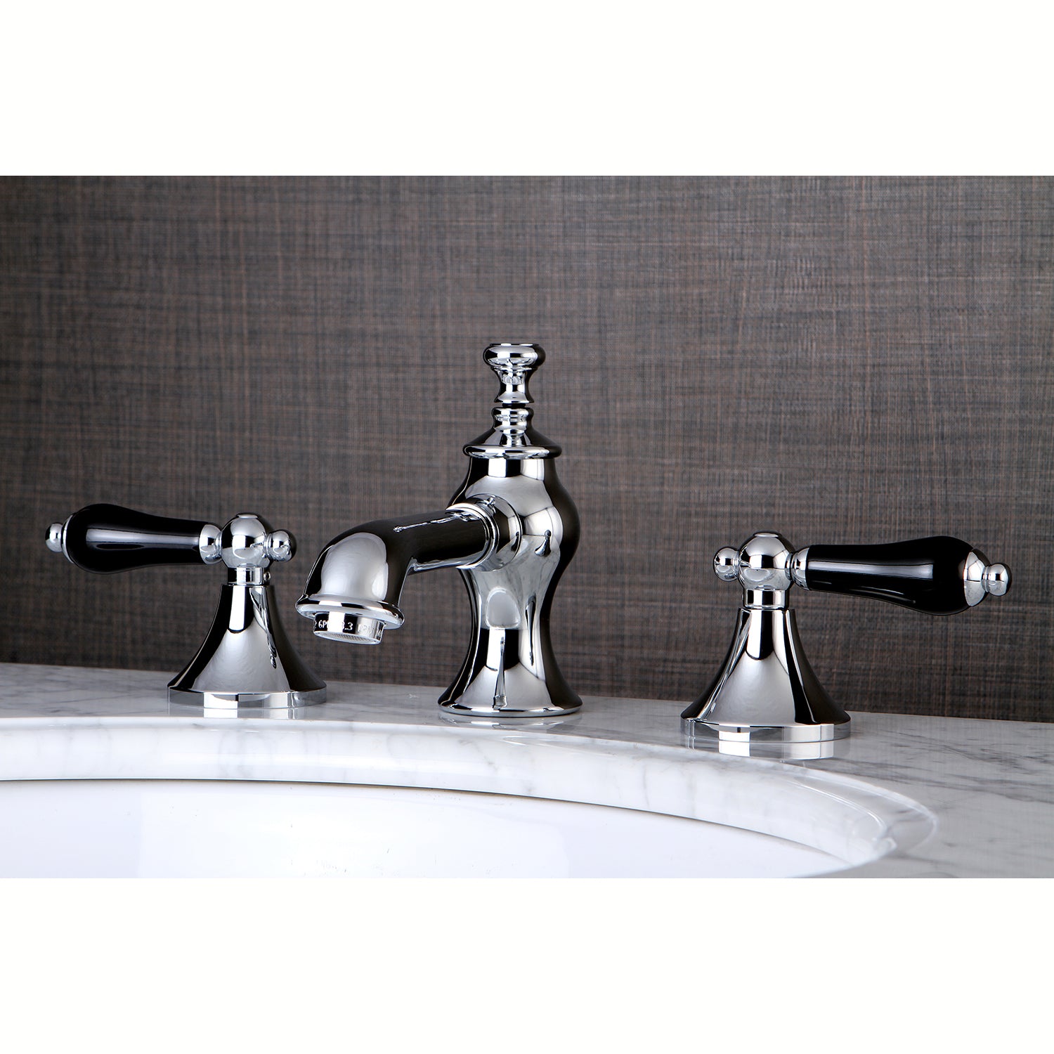 Widespread Traditional Bathroom Faucet with Brass Pop-Up