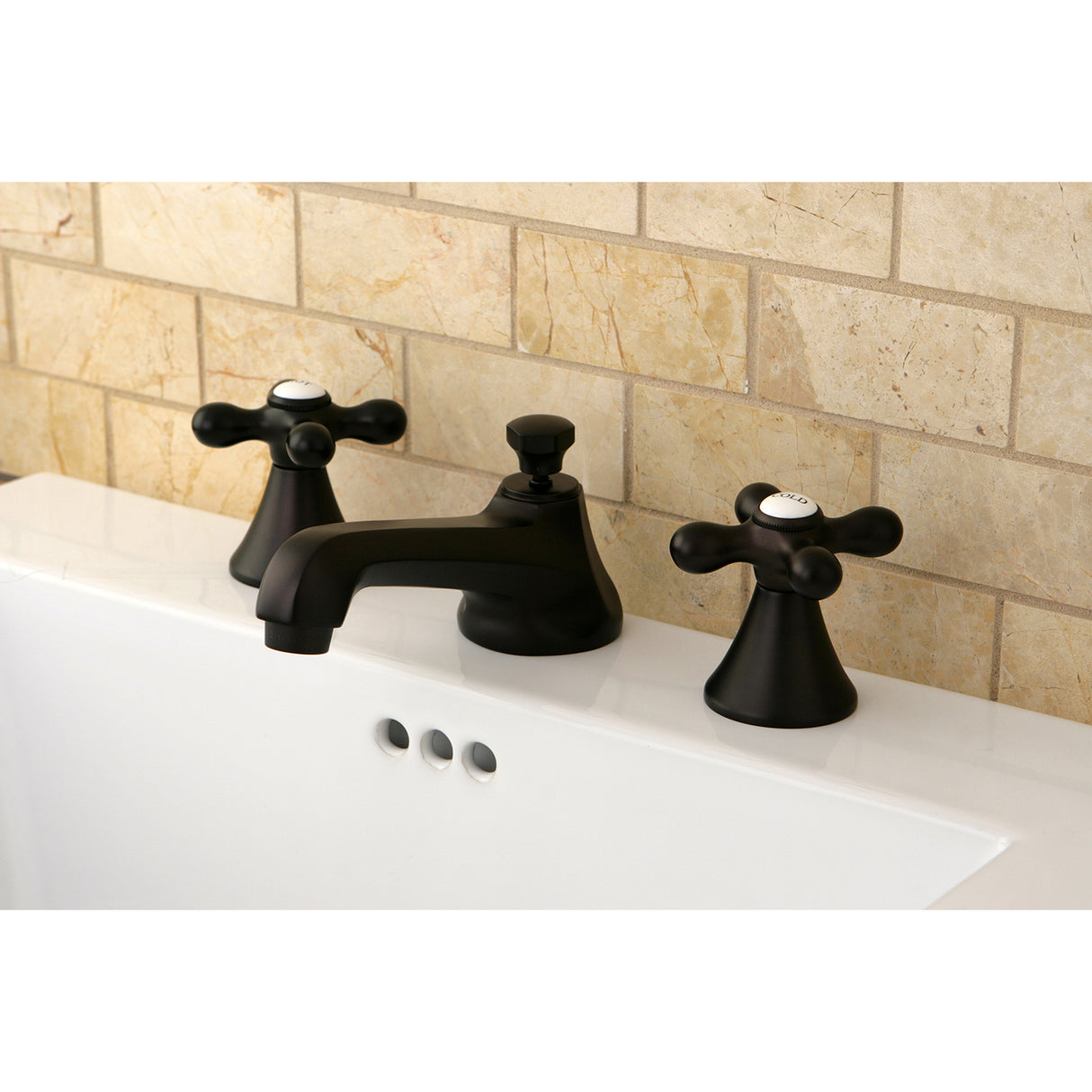 Widespread Bathroom Faucet, 8 Inch