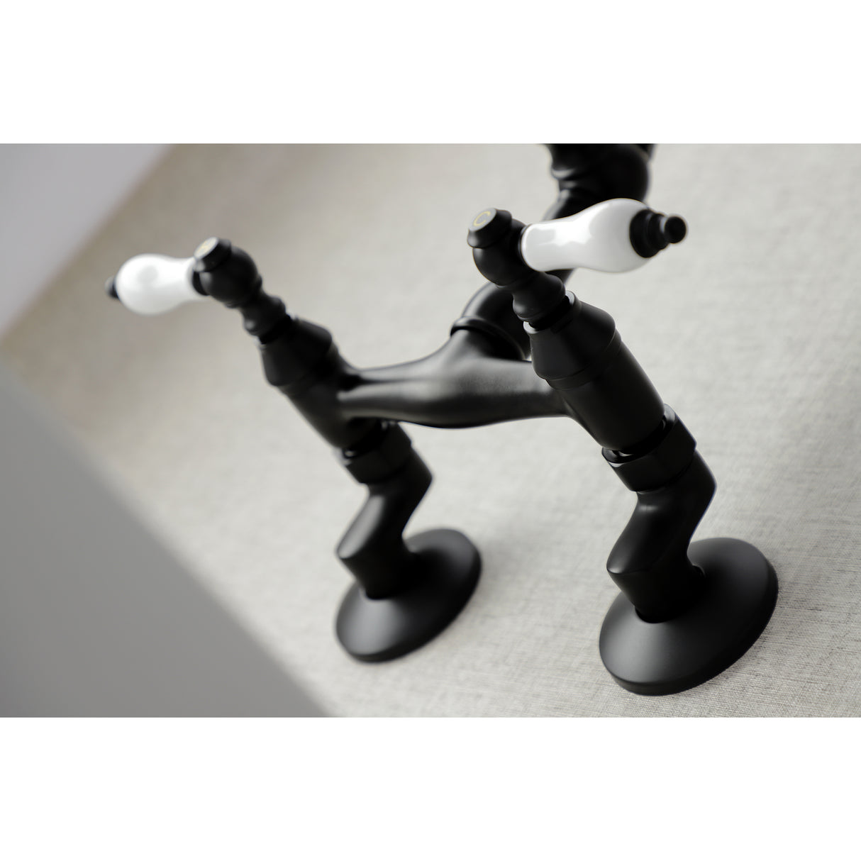 Vintage 6 Inch Adjustable Center Wall Mount Kitchen Faucet