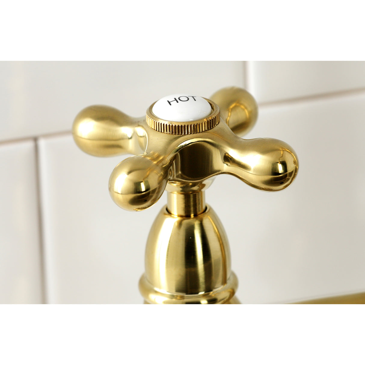 Heritage 8" Center Kitchen Bridge Faucet, 8.9" In Spout Reach