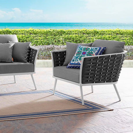 Stance Outdoor Patio Aluminum Armchair - BUILDMYPLACE