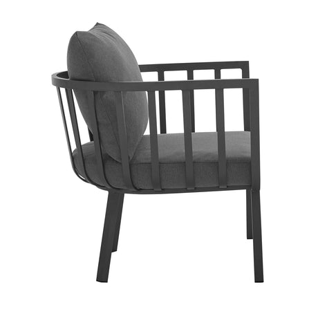 Riverside Outdoor Patio Aluminum Armchair - BUILDMYPLACE