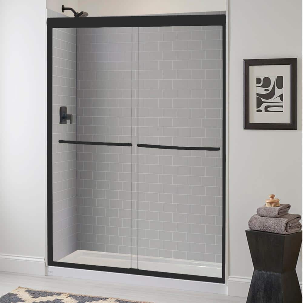 Semi-Framed Sliding Bypass Glass Shower Door - Cove
