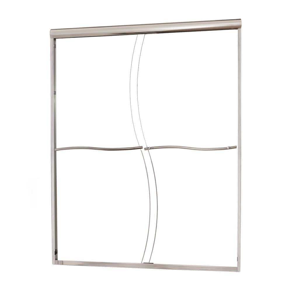 Semi-Framed Sliding Bypass Glass Shower Door - Cove